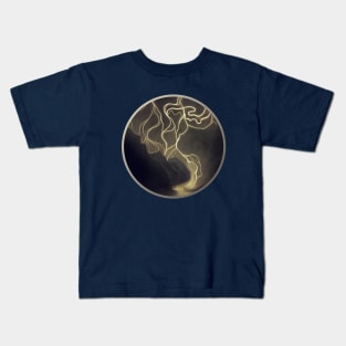 Aesir gods arriving through the Northern Lights Kids T-Shirt